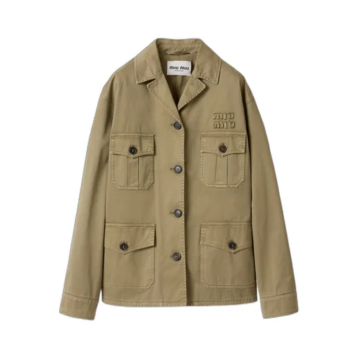 Garment-Dyed Cotton Satin Jacket