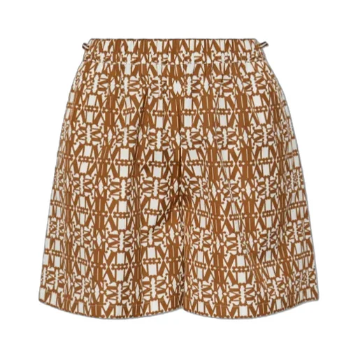 Max Mara Taiga All-Over Logo Printed Shorts