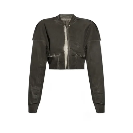 Rick Owens Drkshdw Cropped Zipped Bomber Jacket