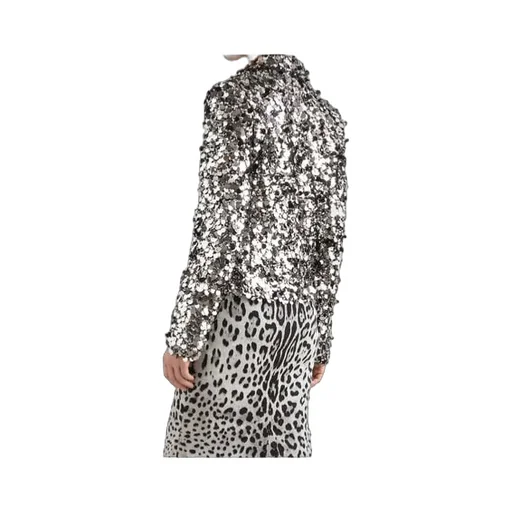 Dolce & Gabbana Single-Breasted Sequin Embellished Blazer