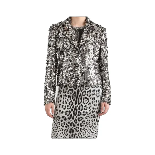 Dolce & Gabbana Single-Breasted Sequin Embellished Blazer