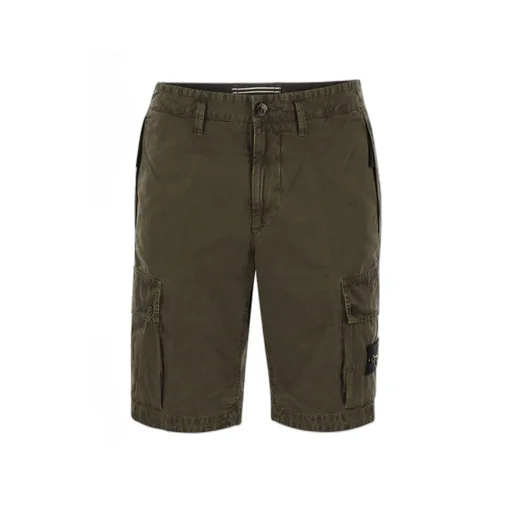 Stone Island Compass Patch Bermuda Shorts