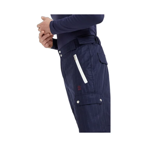 Pinstriped Ski Trousers