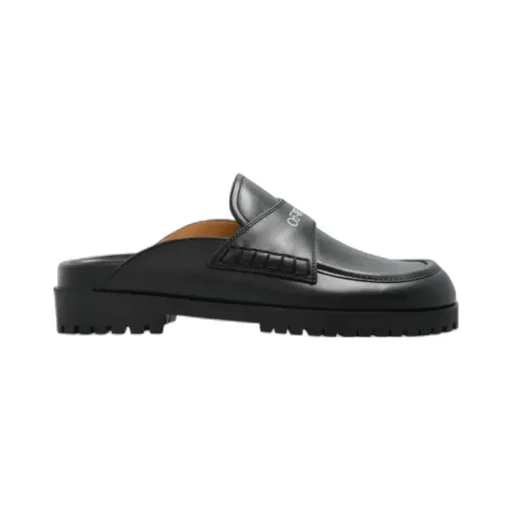 Off-White Logo Printed Slip-On Sandals