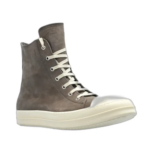 Rick Owens Zip Detailed Lace-Up Sneakers