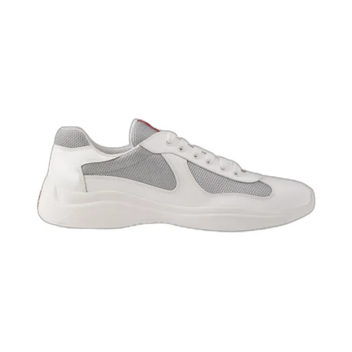 Patent Leather And Technical Fabric Prada America's Cup Sneakers