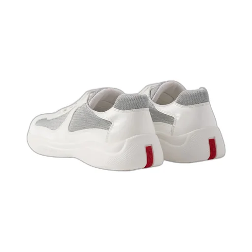 Patent Leather And Technical Fabric Prada America's Cup Sneakers