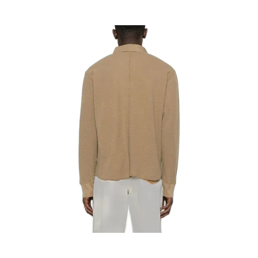 Sunflower Buttoned Long-Sleeved Polo Shirt