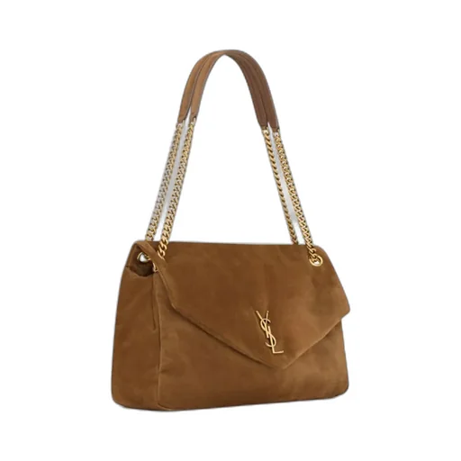 Saint Laurent Calypso Logo Plaque Large Shoulder Bag
