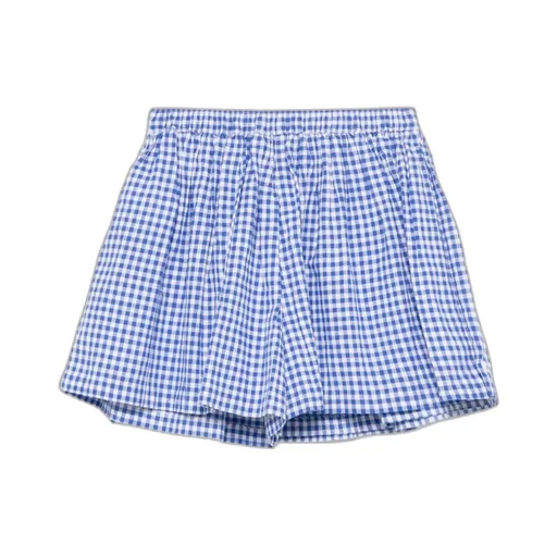 Gingham-Check Shorts