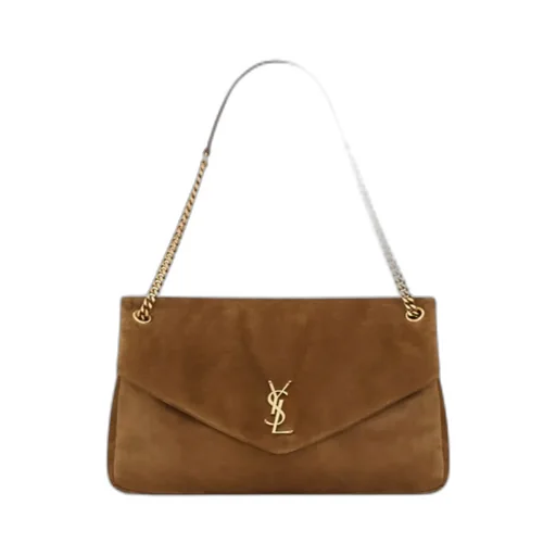 Saint Laurent Calypso Logo Plaque Large Shoulder Bag