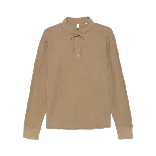 Sunflower Buttoned Long-Sleeved Polo Shirt