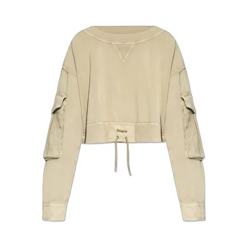 Dsquared2 Boat Neck Distressed Cargo Sweatshirt