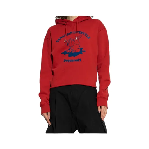 Dsquared2 Canadian Lifestyle Graphic Printed Hoodie