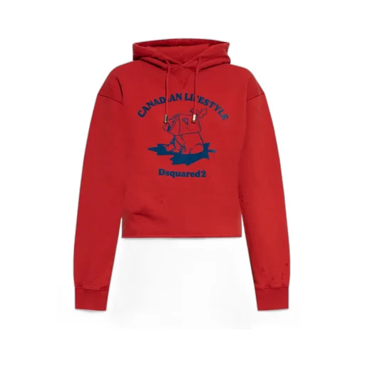 Dsquared2 Canadian Lifestyle Graphic Printed Hoodie