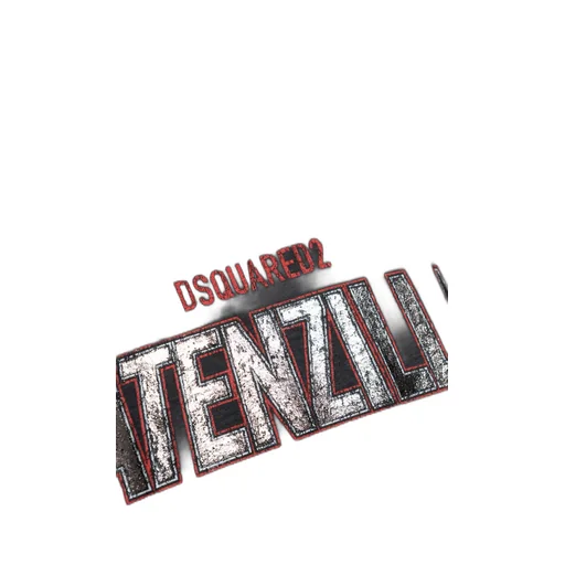 Dsquared2 Distressed Crewneck Printed T-Shirt