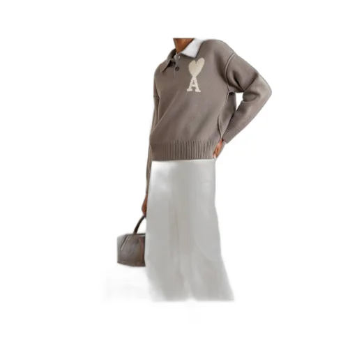 Long-Sleeved Inlaid Sweater