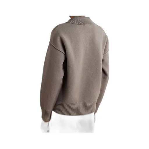 Long-Sleeved Inlaid Sweater