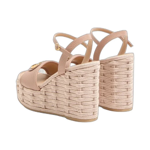 Valentino	Vlogo Signature Open Toe Wedge Sandals