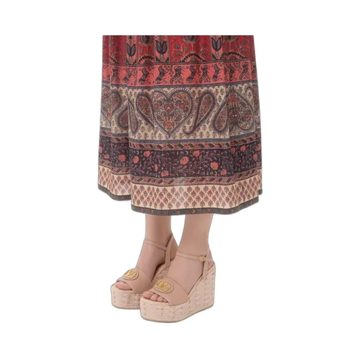 Valentino	Vlogo Signature Open Toe Wedge Sandals