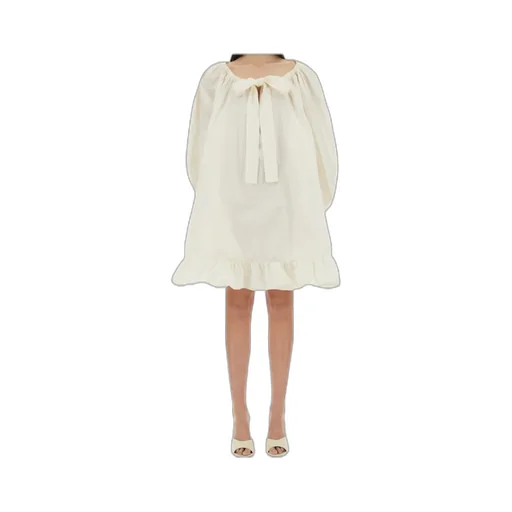 Patou Ruffled A-Line Dress