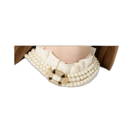 Pas Plus Necklace In Metal, Enamel, Resin, Pearls And Swarovski® Crystals