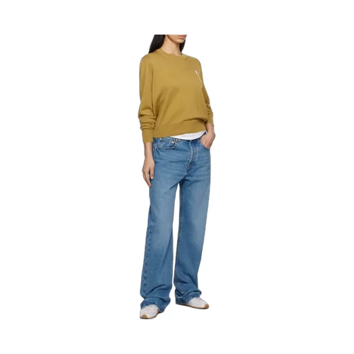 Round-Neck And Long-Sleeved Sweater
