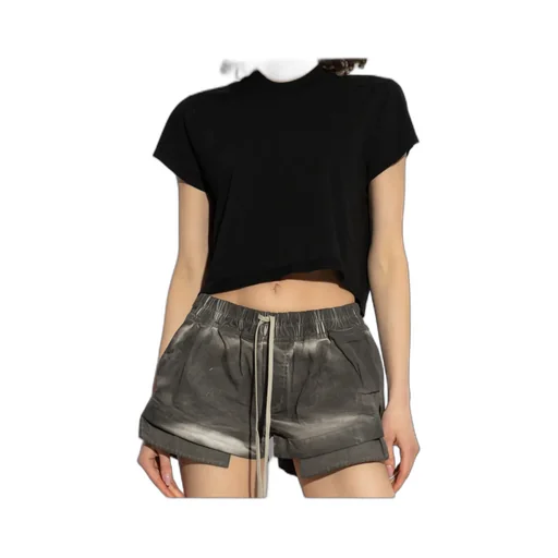 Rick Owens Drkshdw Cropped Small Level Crewneck T-Shirt