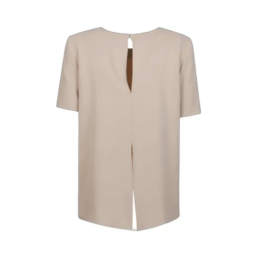 P.A.R.O.S.H. Cady Round-Neck Blouse