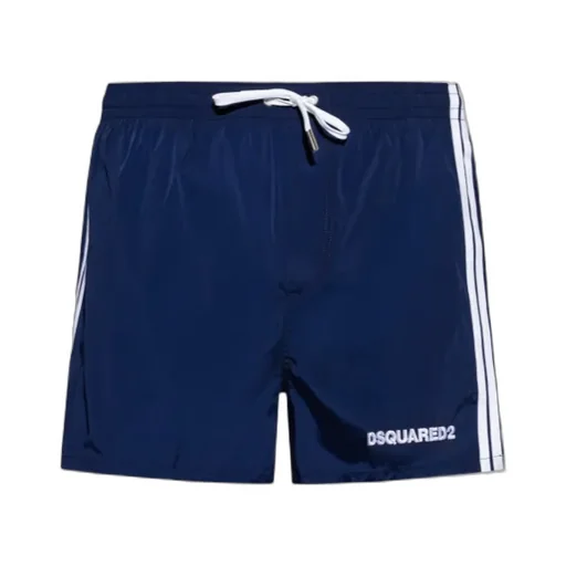 Dsquared2 Logo-Embroidered Drawstring Swim Shorts