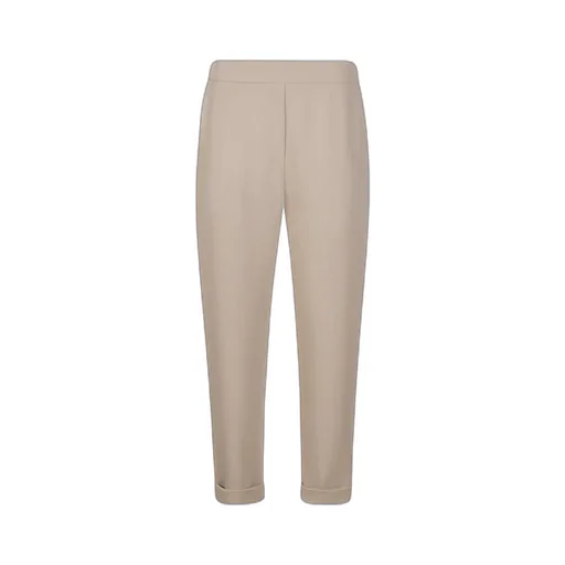 Elastic-Waistband Cuffed Trousers