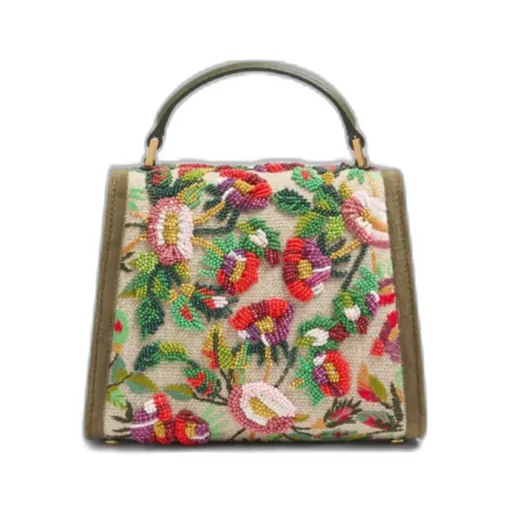 Valentino Garavani Mini Vsling Embroidered Handbag With Jewel Logo