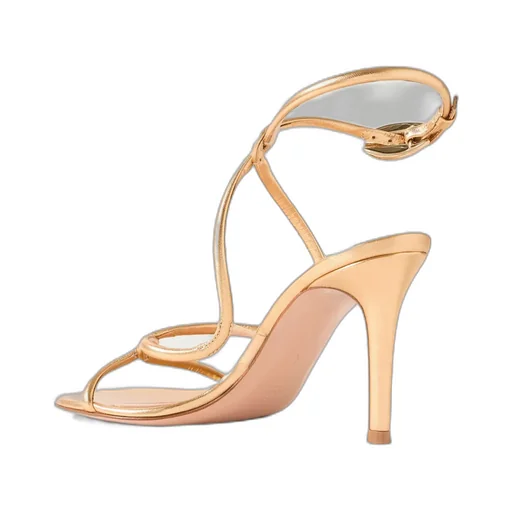 Gianvito Rossi Black Mamba Open Toe Sandals