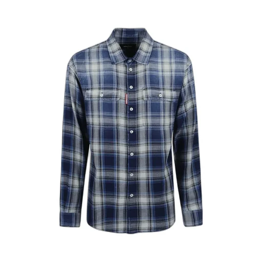 Dsquared2 Checked Dropped Shoulder Shirt
