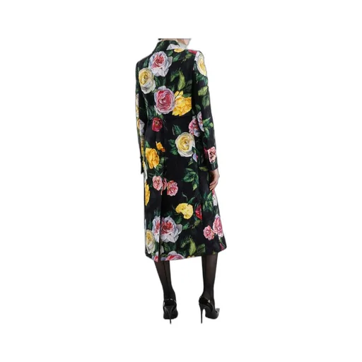 Rose-Print Coat