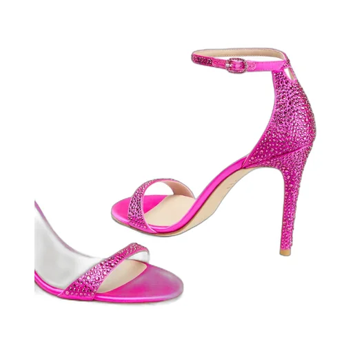 Round-Headed High-Heeled Sandals