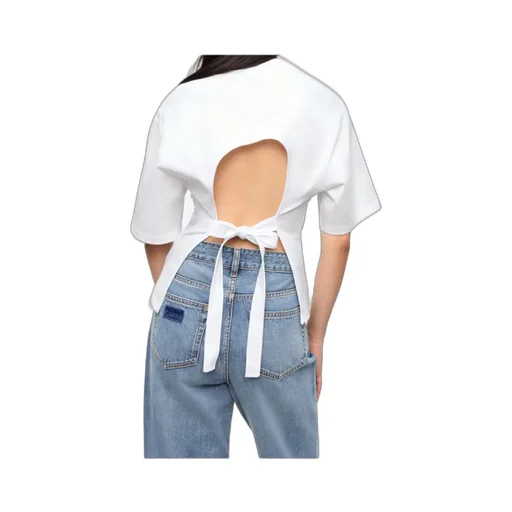 Ganni Sculpted Open-Back Top
