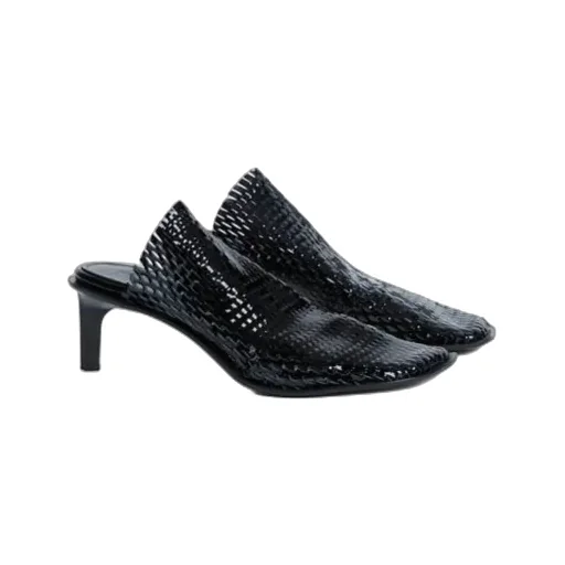 Heeled Mules In Perforated Leather Kenzo-Shomi
