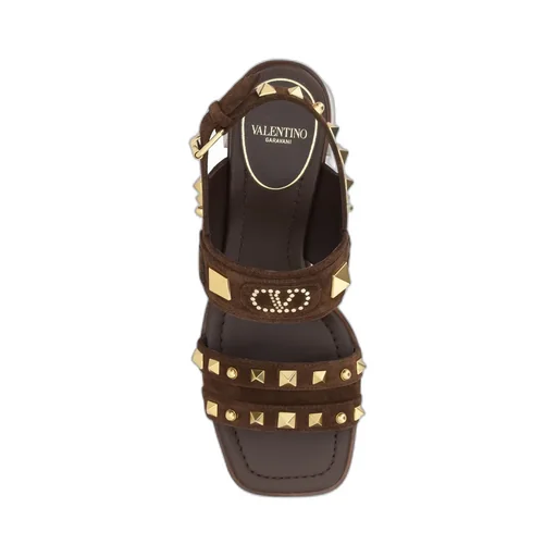 Valentino Garavani Rockstud Square Open Toe Sandals