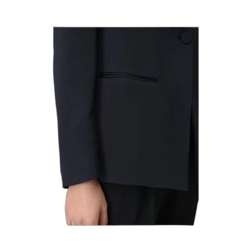 Emporio Armani Icon Chevron Single-Breasted Blazer