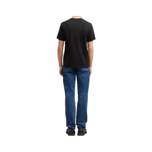 Open-Necked Black Shirt