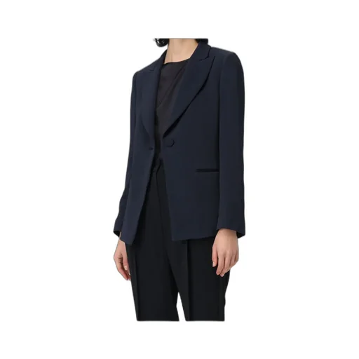 Emporio Armani Icon Chevron Single-Breasted Blazer