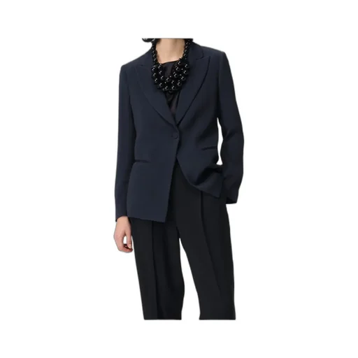Emporio Armani Icon Chevron Single-Breasted Blazer