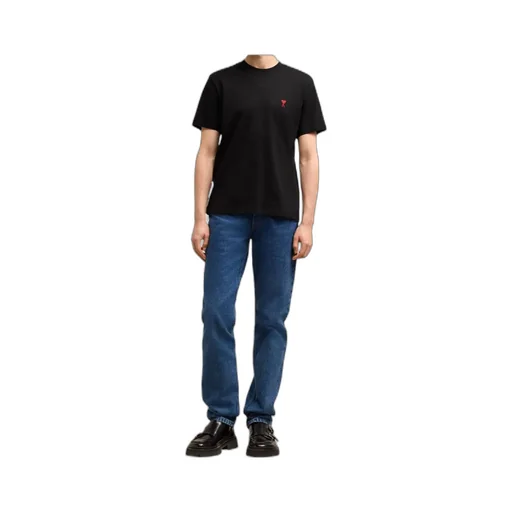 Open-Necked Black Shirt