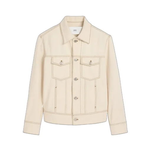 Ami Paris Logo Patch Denim Jacket