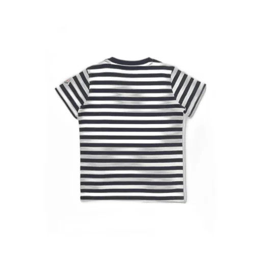 Moncler Enfant Striped Short Sleeved T-Shirt