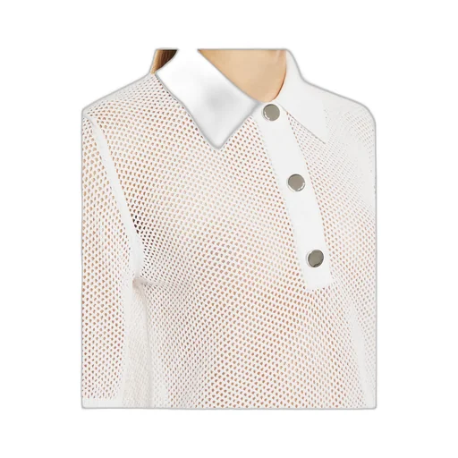 Sportmax Casta Button Detailed Short-Sleeved Polo Top