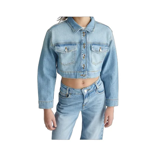 Liu Jo Kids Cropped Denim Jacket