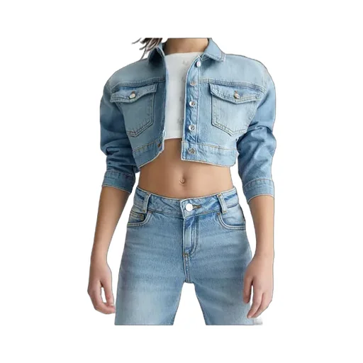Liu Jo Kids Cropped Denim Jacket