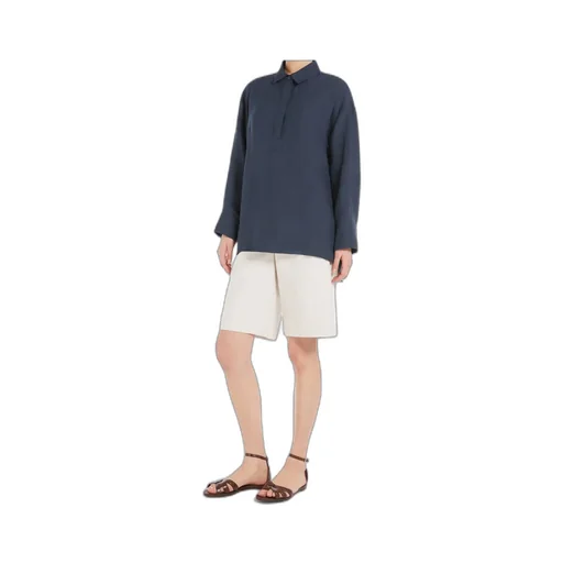 's Max Mara Varese Button Detailed Long-Sleeved Top